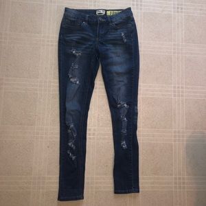 Ripped indigo rein skinny jeans